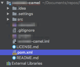 pom.xml with XML icon